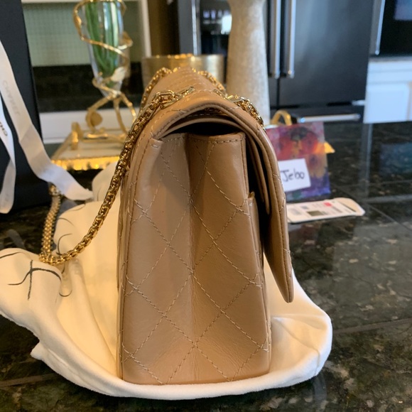 ❌Sold❌Chanel beige quilted ghw 226 reissue double - Picture 2 of 11
